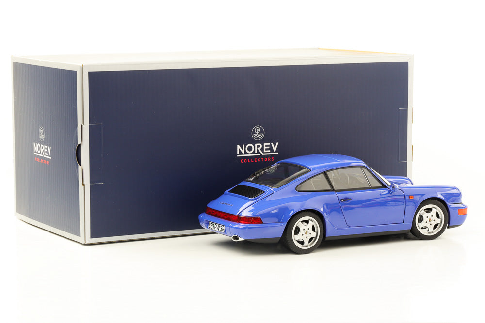 1:18 Porsche 911 964 Carrera 4 Coupe maritimblau 1990 Norev 187322