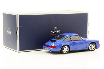 1:18 Porsche 911 964 Carrera 4 Coupe azul marinho 1990 Norev 187322