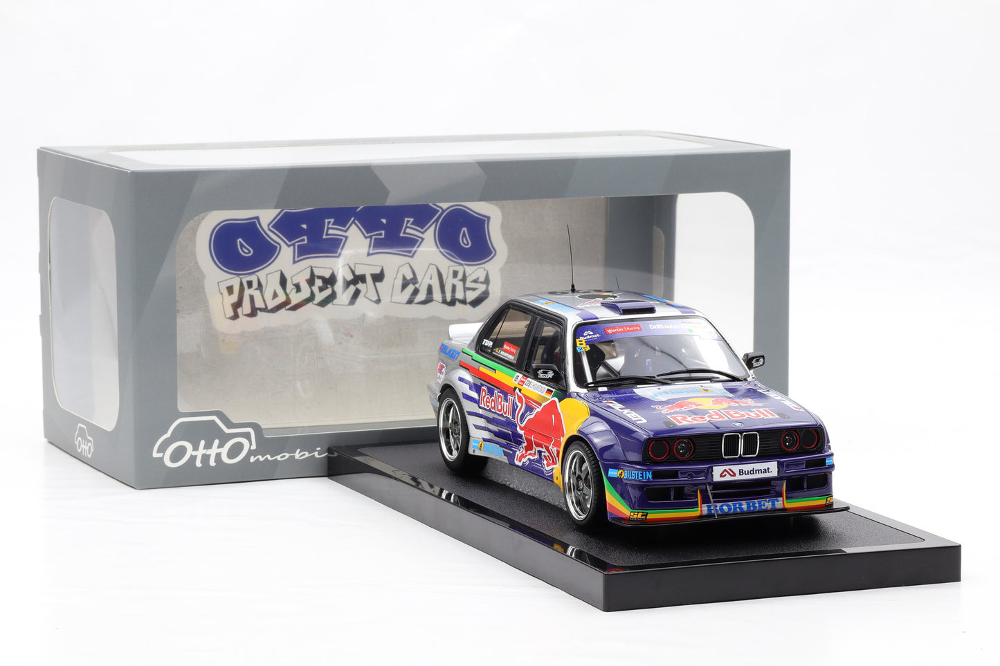1:18 Ottomobile BMW E30 V8 Drift LSX Red Bull 2023 Elias Hountondji OT486
