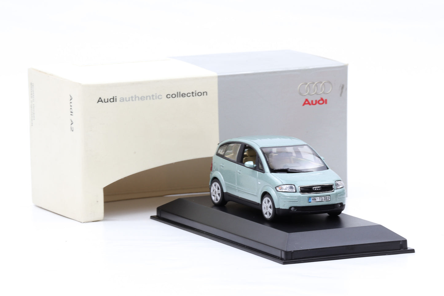 1:43 Minichamps Audi A2 islandgrün 2000 Dealer