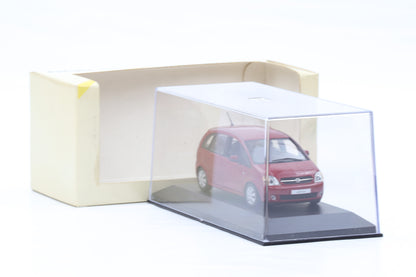 1:43 Minichamps Opel Meriva Karmesinrot 2003 DEALER / Gebraucht