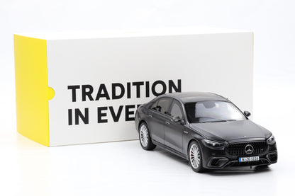 1:18 NZG Mercedes-Benz AMG S 63 E V8 Performance 2022 nightblack magno