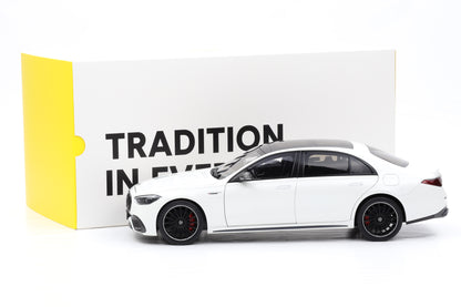 1:18 NZG Mercedes-Benz AMG S 63 E V8 Performance 2022 opalith white