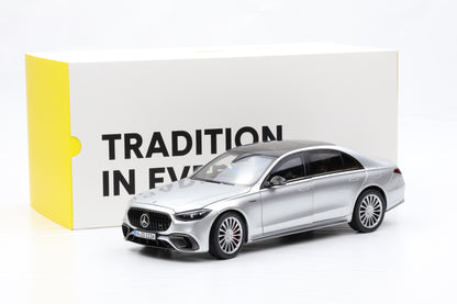 1:18 NZG Mercedes-Benz AMG S 63 E V8 Performance 2022 hightech silver