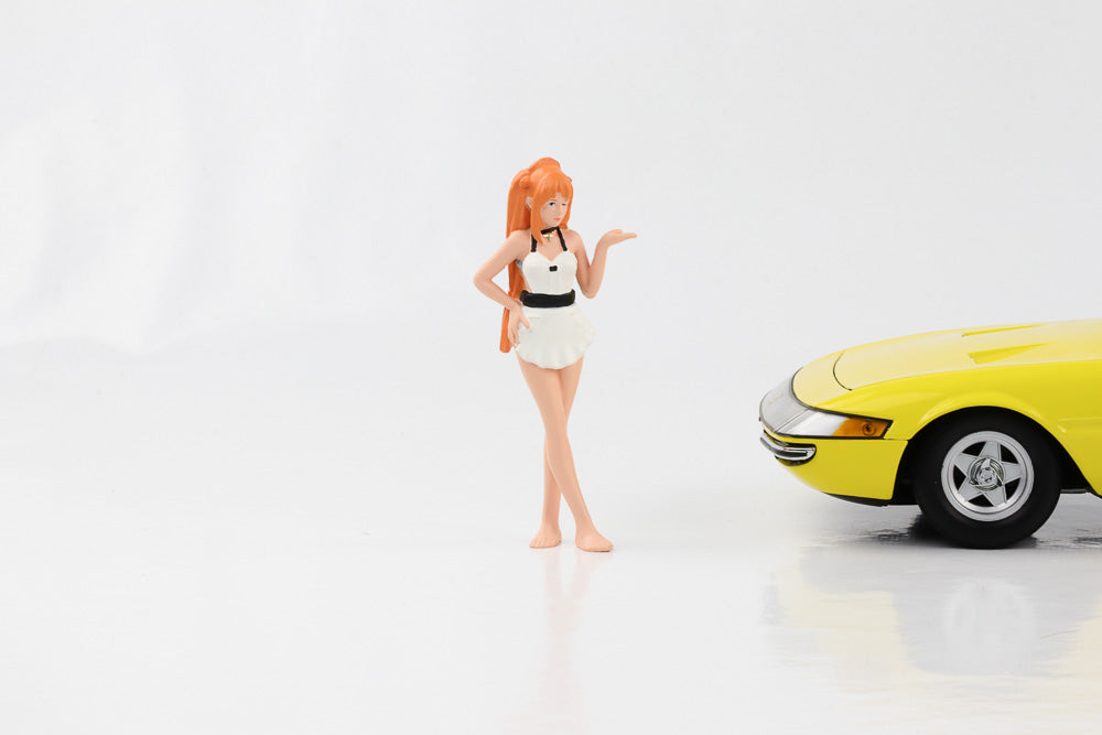 1:18 figure cosplay anime manga girl orange hair maid American diorama 2