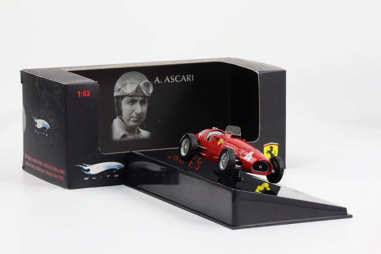 1:43 Hot Wheels Elite Ferrari 500 F2 Ascari #4 Belgium GP 1952 Formel 1 T6274