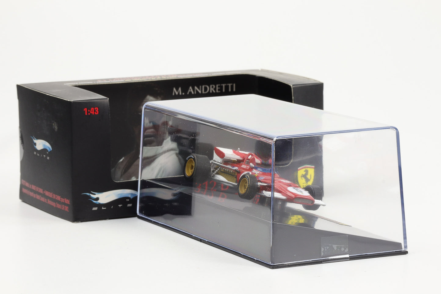 1:43 Hot Wheels Elite Ferrari 312 B M. Andretti #6 South Africa GP 1971 Formel 1 T6285