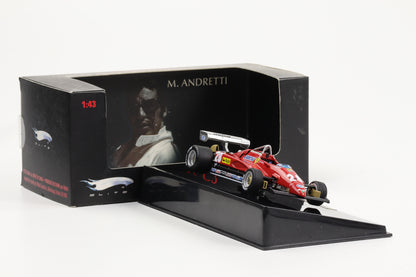 1:43 Hot Wheels Elite Ferrari 126 C2 M. Andretti #28 Italy GP 1982 Formel 1 T6939