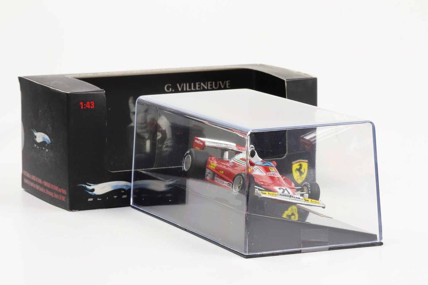 1:43 Hot Wheels Elite Ferrari 312 T2 Villeneuve #21 Canada GP 1977 Formel 1 T6270