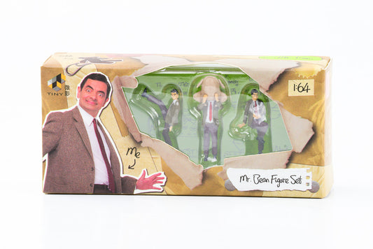 Conjunto de 3 figuras Mr. Bean 1:64, brinquedos minúsculos NOVO OVP