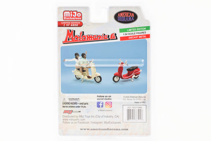 1:64 Figur Motomania 6 Vespa Bella Italia Italien-Edition Set 4 pcs. American Diorama Mijo