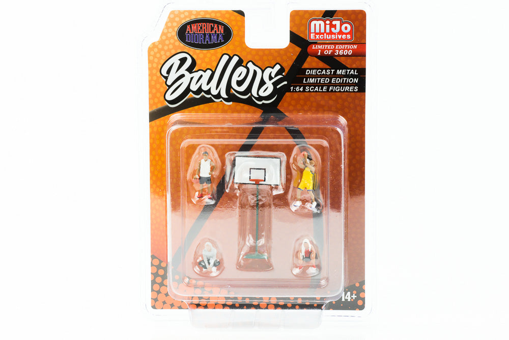 1:64 Figure Ballers Joueurs de basket-ball 5pcs. Diorama américain Mijo