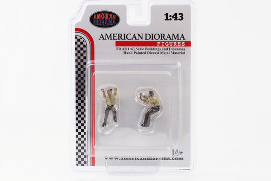 1:43 Figur Mechanic Crew 4x4 Offroad Camel Trophy Set 3 2pcs. American Diorama