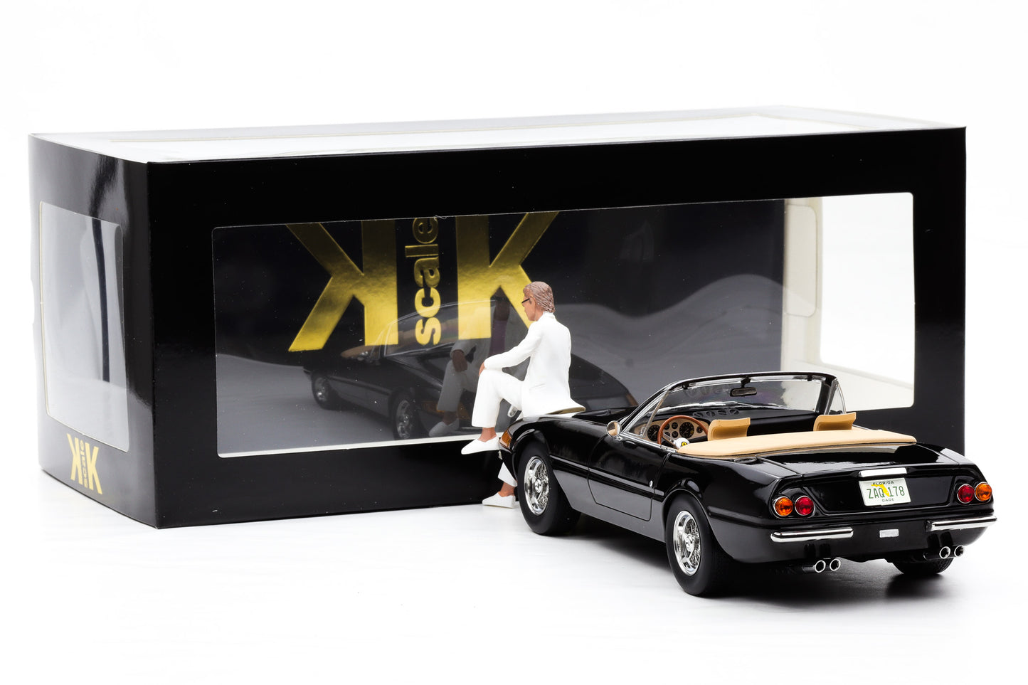 1:18 Ferrari Miami Vice Movie 365 GTS/4 Daytona Spyder 1969 mit Figur Sonny