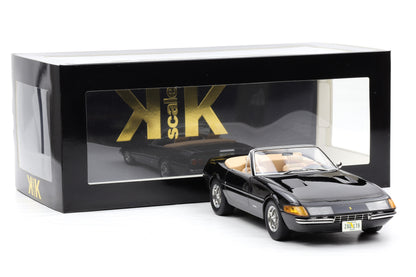 1:18 Ferrari 365 GTS/4 Daytona Spider Cabrio schwarz 1969 Miami Vice KK-Scale