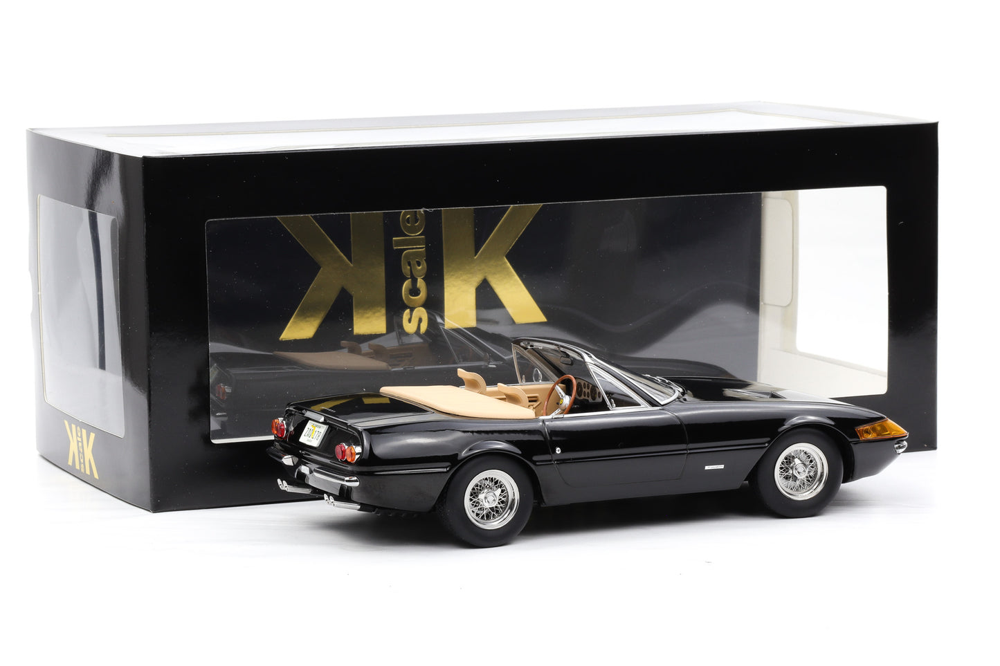 1:18 Ferrari 365 GTS/4 Daytona Spider Cabrio schwarz 1969 Miami Vice KK-Scale