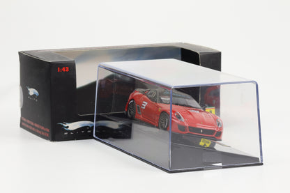 1:43 Hot Wheels Elite Ferrari 599XX 2009 rot mit Carbon Dach #3 T6263