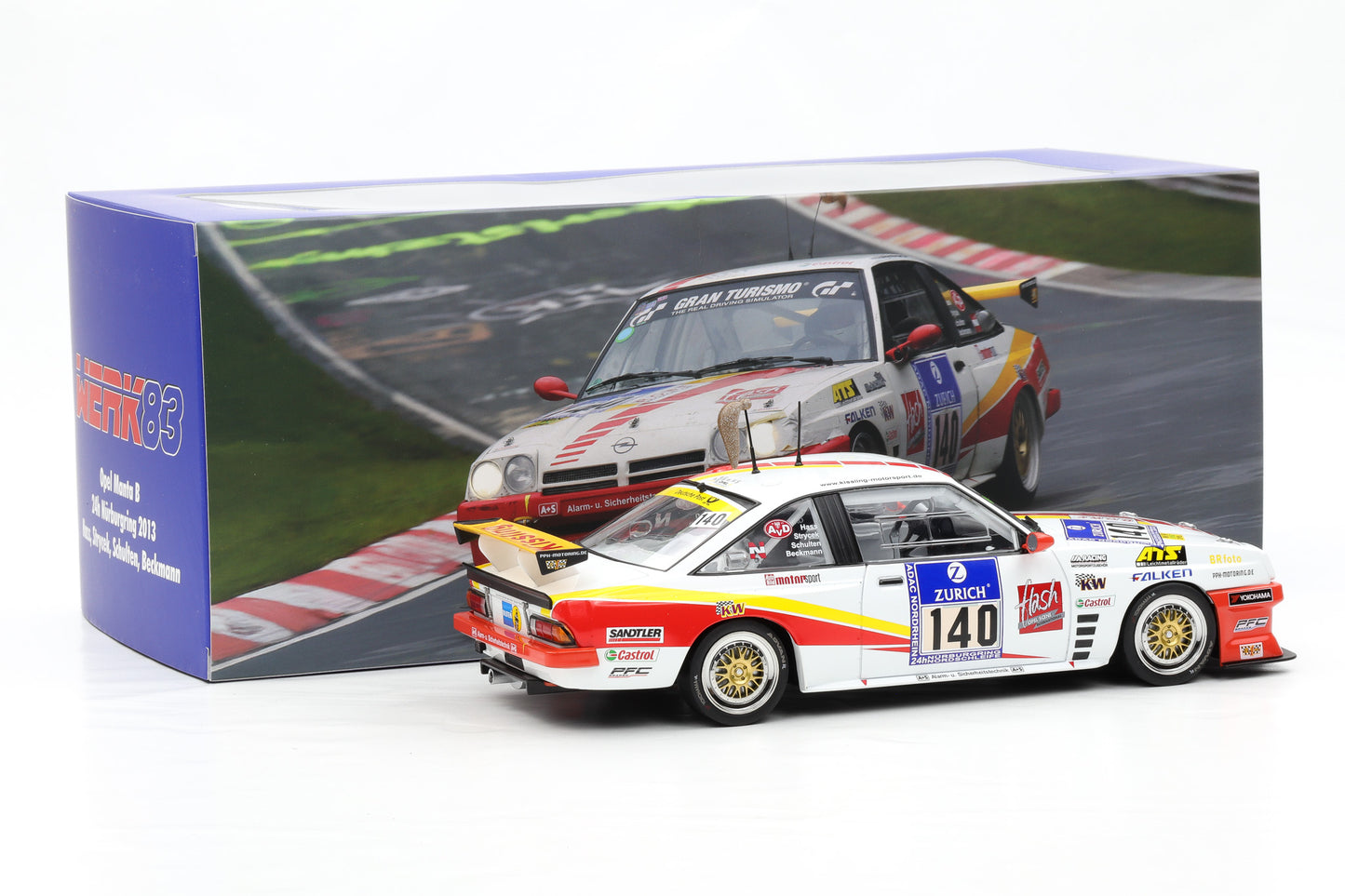 1:18 Opel Manta B #140 24h Nürburgring 2013 Kissling Motorsport Werk83