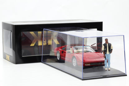 1:18 Ferrari 328 GTS 1985 Film Beverly Hills Cop II Movie + Figur + Vitrine