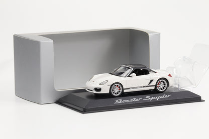 1:43 Porsche Spyder II incl. Verdeck 2010 Carraraweiß Minichamps WAP Dealer