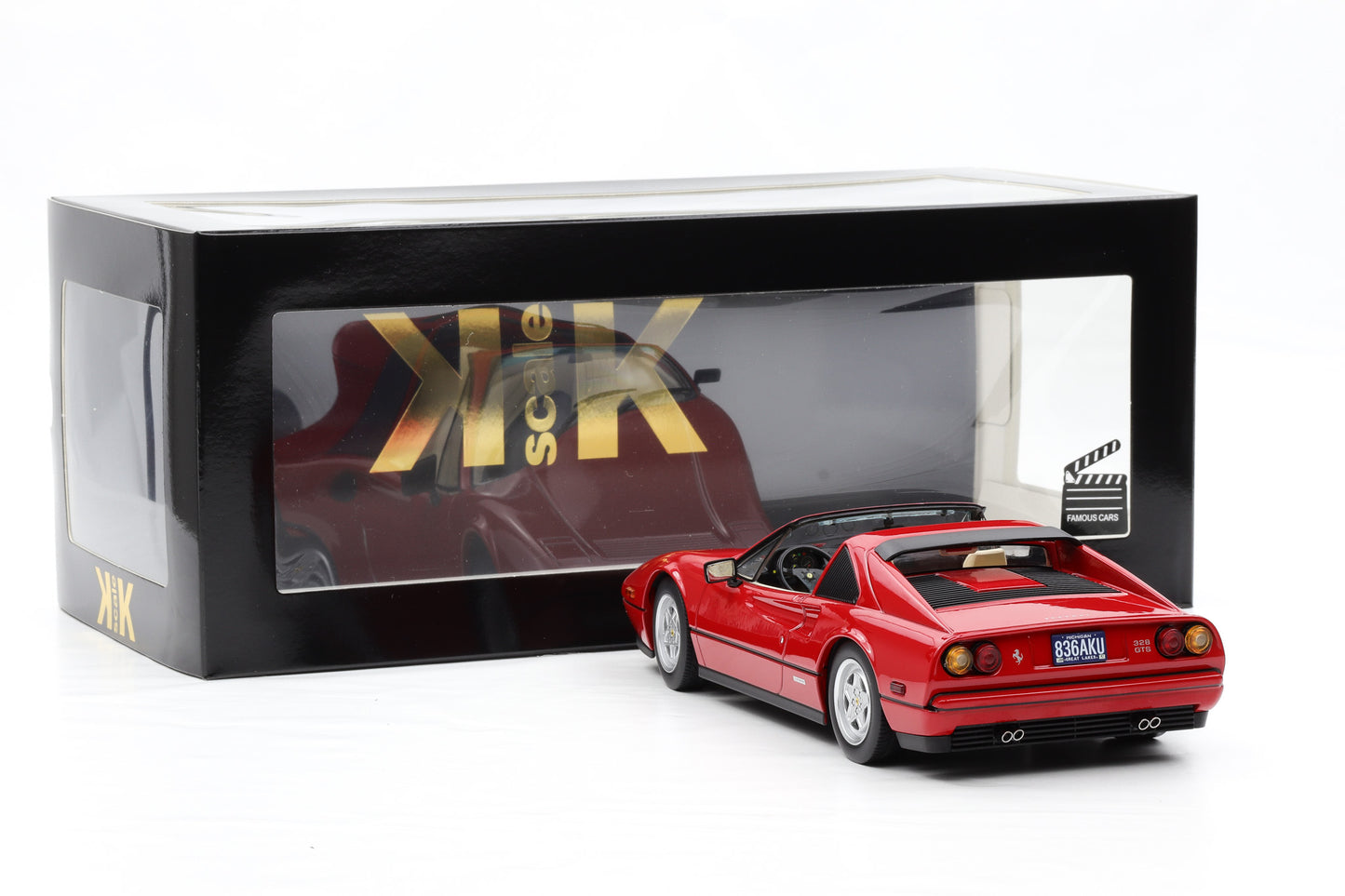 1:18 Ferrari 328 GTS rot 1985 Film Beverly Hills Cop II Moviecar KK Scale