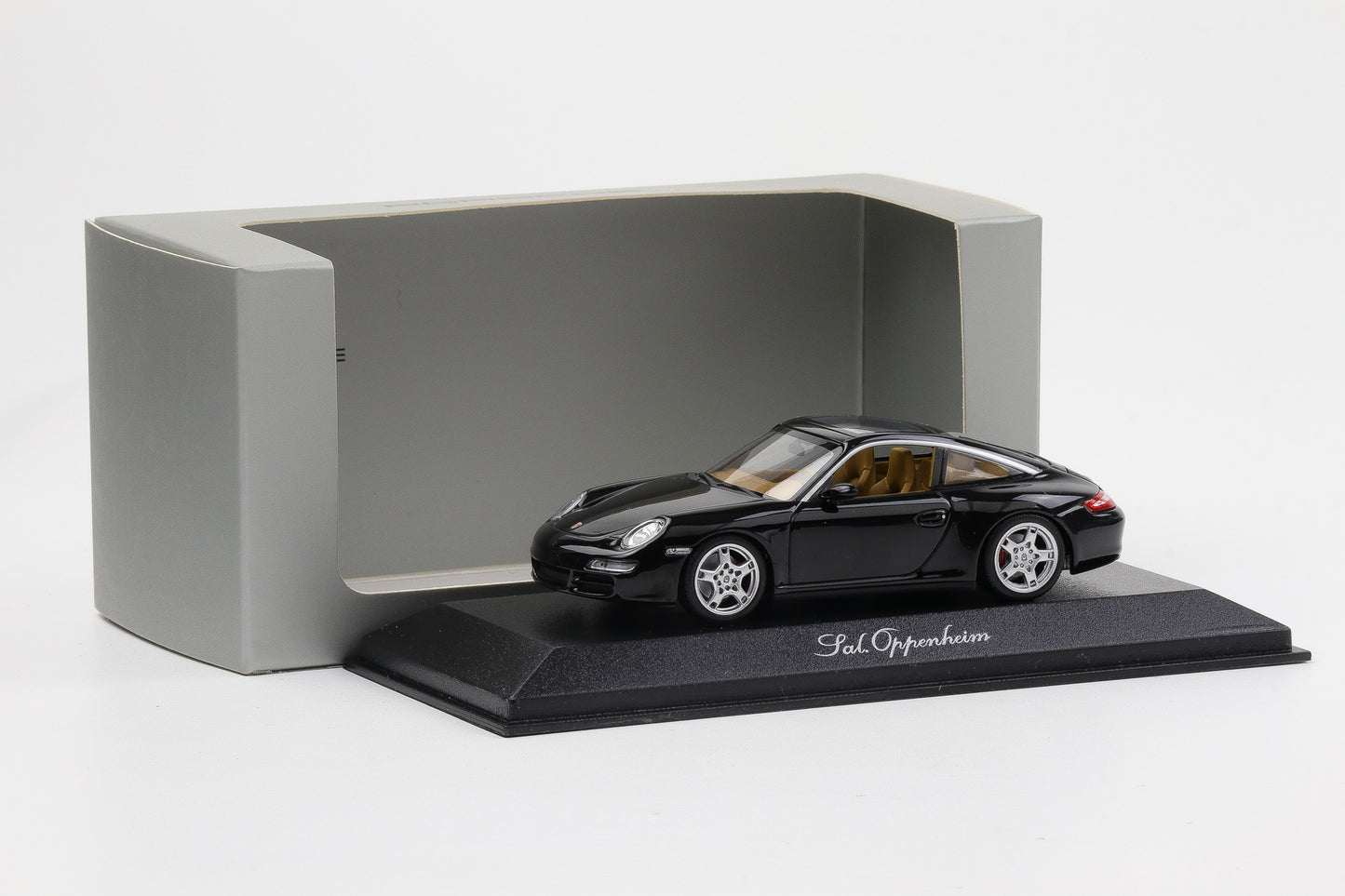 1:43 Porsche 911 997 Targa 4S schwarz Sal Oppenheim Minichamps WAP Dealer