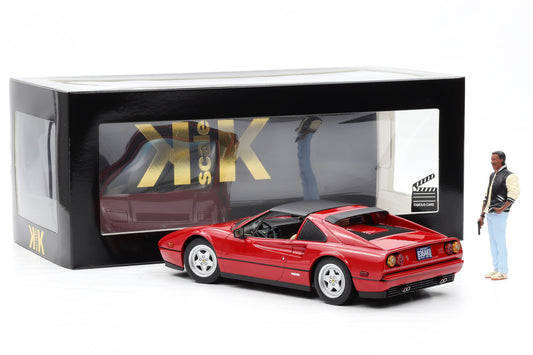 1:18 Ferrari Beverly Hills Cop II 328 GTS 1985 Film Movie + Figur KK Scale