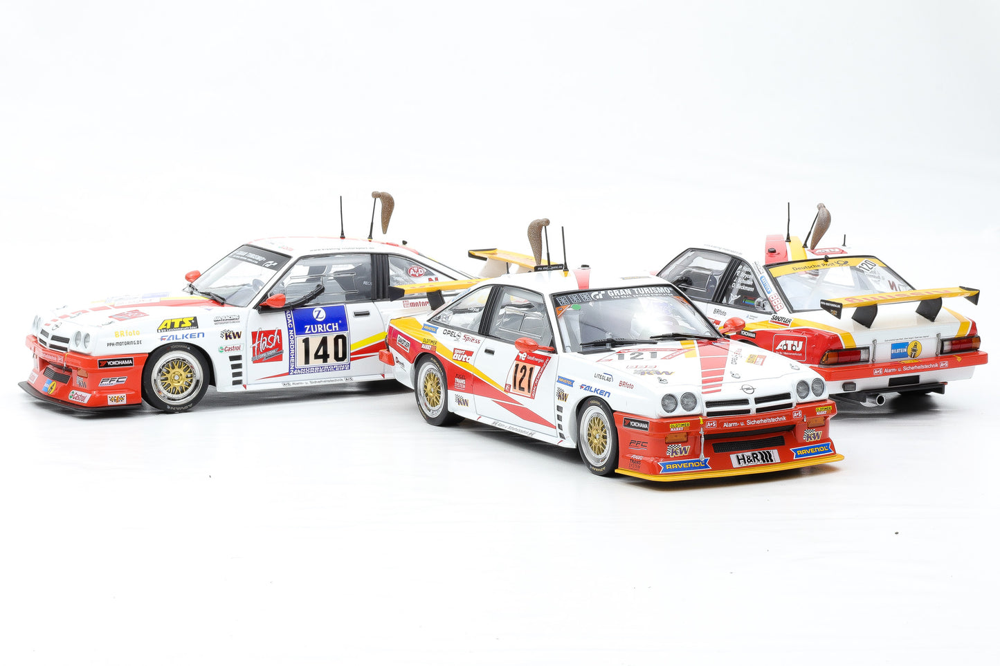 1:18 Opel Manta B #140 #121 #120 24h Nürburgring "Fuchsschwanz" Werk83