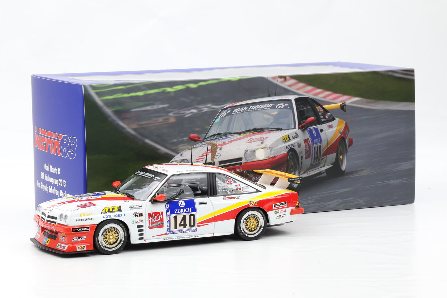1:18 Opel Manta B #140 #121 #120 24h Nürburgring "Fuchsschwanz" Werk83