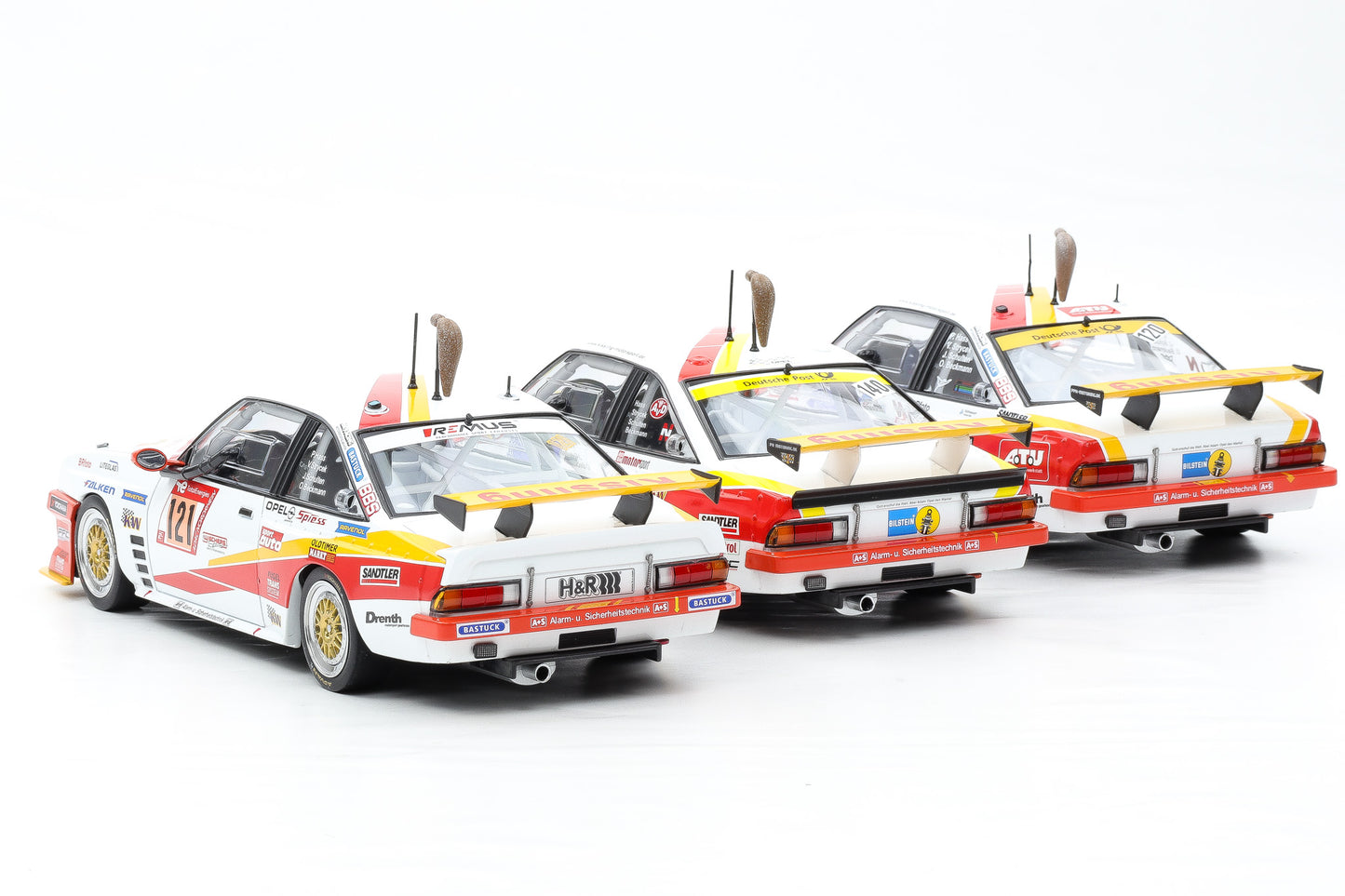 1:18 Opel Manta B #140 #121 #120 24h Nürburgring "Fuchsschwanz" Werk83