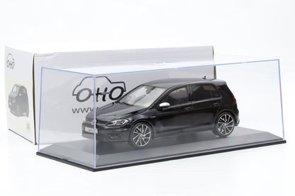 1:18 OTTOmobile VW Golf 7 R 5-Türer 2017 schwarz OT417 + Vitrine