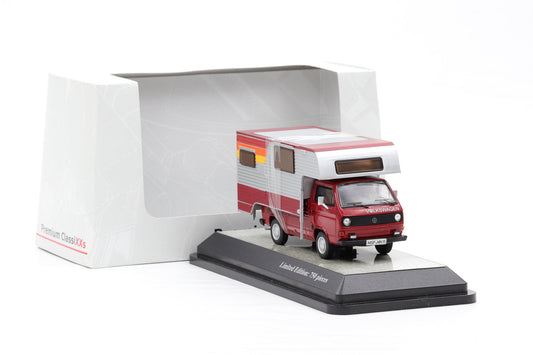 1:43 Premium Classixxs VW T3a Pritschenwagen rot Tischer Camping