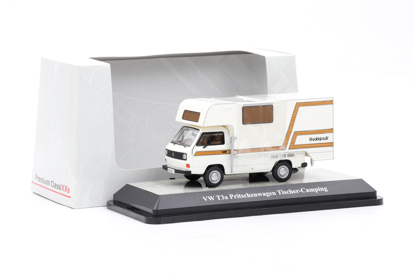 1:43 Premium Classixxs VW T3a Pritschenwagen weiss Tischer Camping