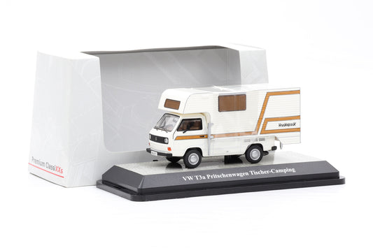 1:43 Premium Classixxs VW T3a Pritschenwagen weiss Tischer Camping