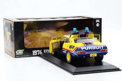 1:18 Ford Falcon Mad Max XB V8 Interceptors Big Bopper 1974 Greenlight +Vitrine