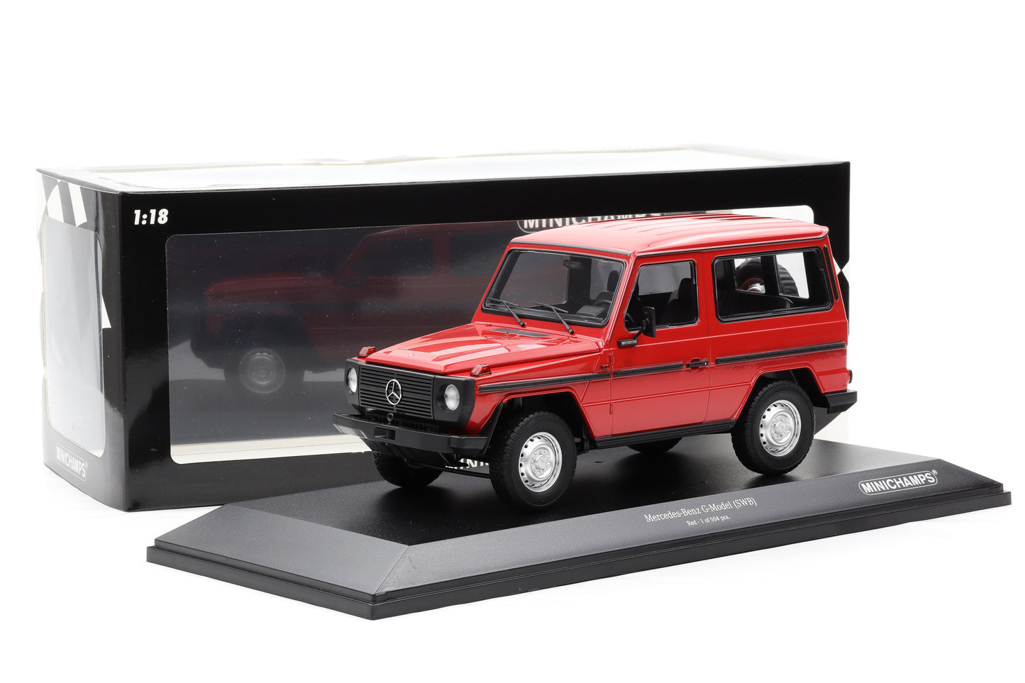 1:18 Minichamps Mercedes G-Klasse 300GD SWB W460 G-Modell red 1980