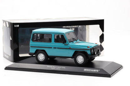 1:18 Minichamps Mercedes G-Modell 300GD SWB W460 G-Klasse turquoise 1980