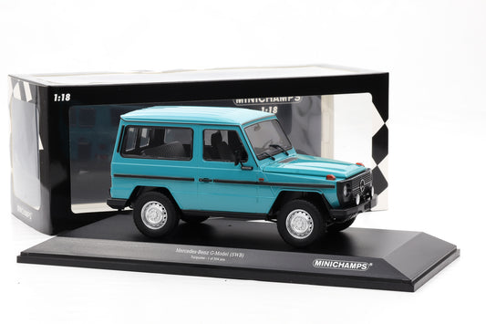 1:18 Minichamps Mercedes G-Modell 300GD SWB W460 G-Klasse turquoise 1980
