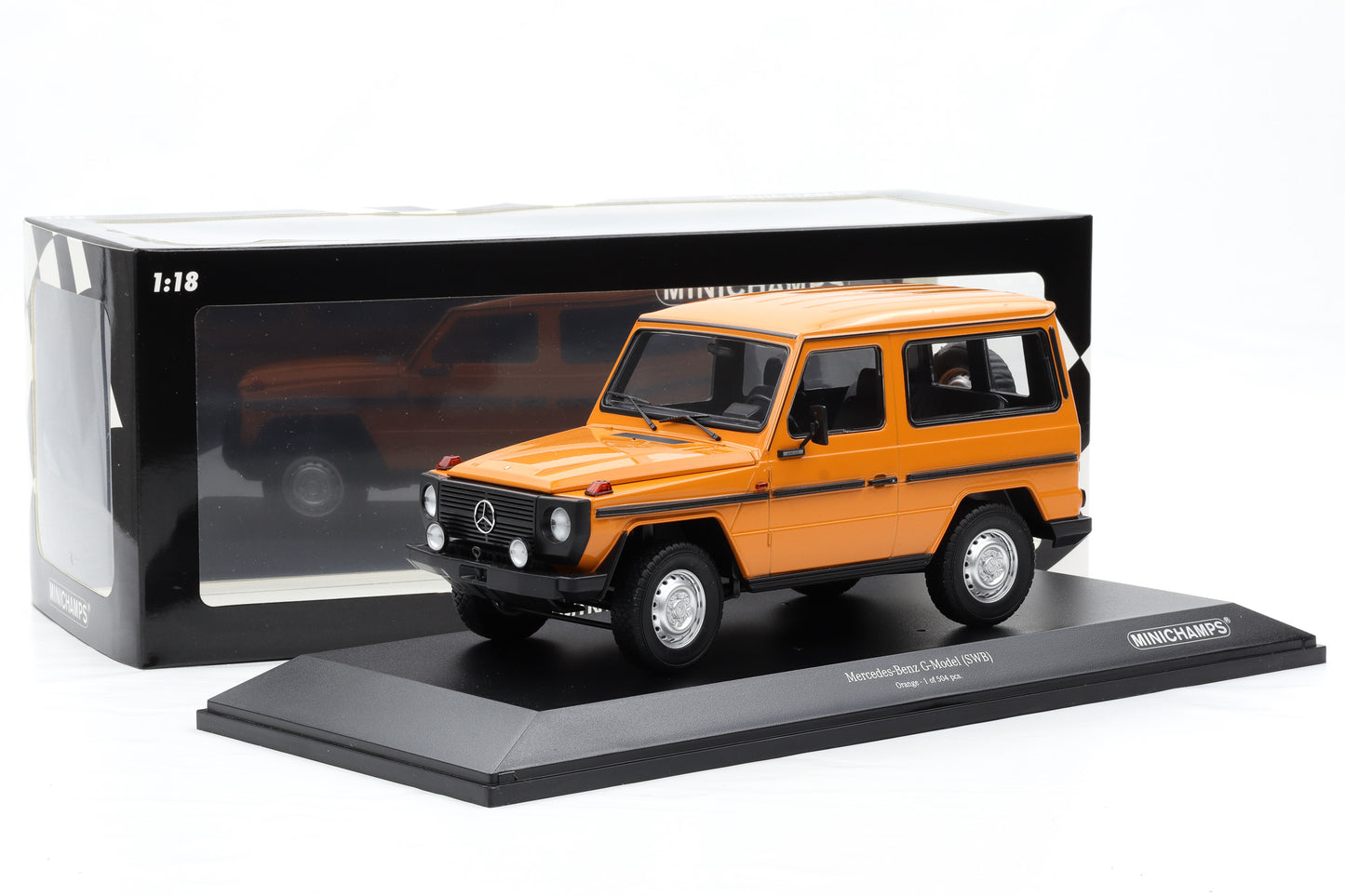 1:18 Minichamps Mercedes G-Klasse 300GD SWB W460 G-Modell orange 1980