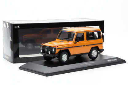1:18 Minichamps Mercedes G-Klasse 300GD SWB W460 G-Modell orange 1980