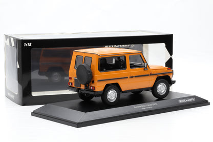 1:18 Minichamps Mercedes G-Klasse 300GD SWB W460 G-Modell orange 1980
