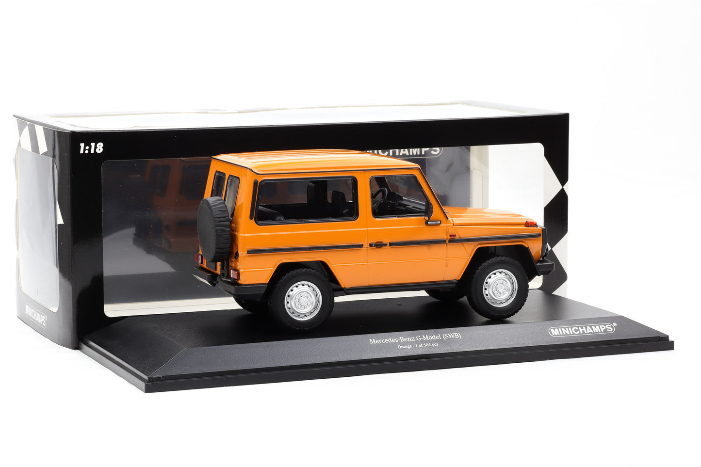 1:18 Minichamps Mercedes G-Klasse 300GD SWB W460 G-Modell orange 1980