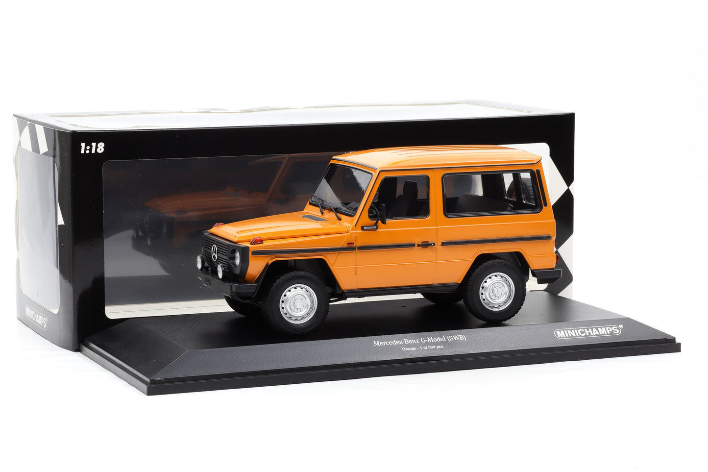 1:18 Minichamps Mercedes G-Klasse 300GD SWB W460 G-Modell orange 1980