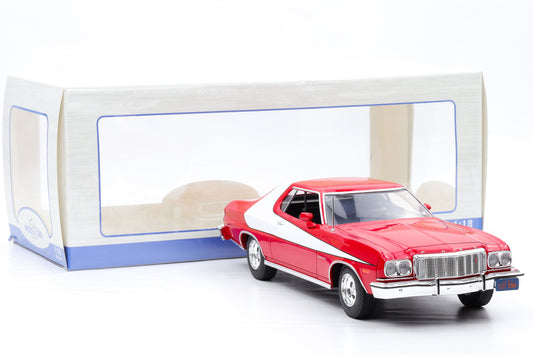 1:18 Ford Gran Torino Starsky and Hutch 1975 red/white diecast MCG18005