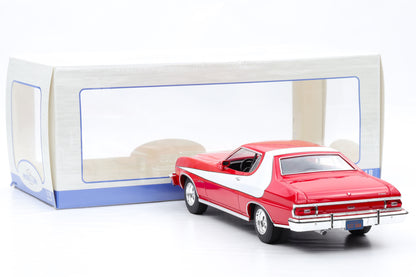 1:18 Ford Gran Torino Starsky and Hutch 1975 red/white diecast MCG18005