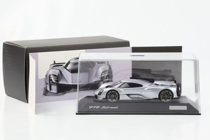 1:43 Porsche 919 Street plateado metálico Spark Concesionario WAP