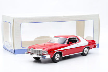 1:18 Ford Gran Torino Starsky and Hutch 1975 red/white diecast MCG18005