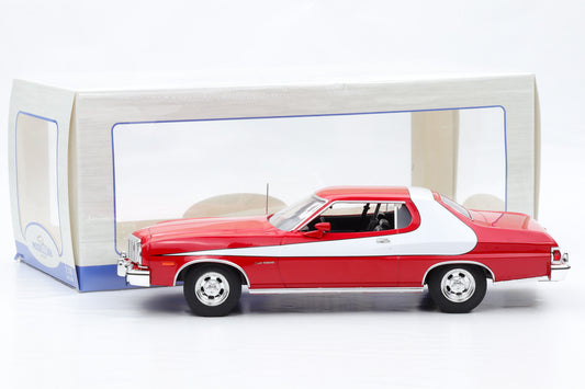 1:18 Ford Gran Torino Starsky and Hutch 1975 red/white diecast MCG18005