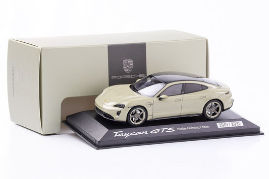 1:43 Porsche Taycan GTS Hockenheimring Edition Minichamps verde-cinza