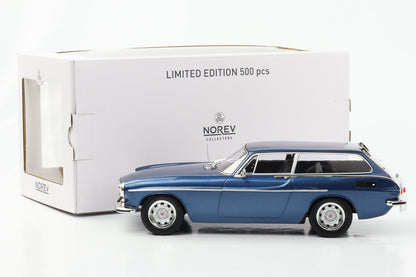 1:18 Volvo 1800 ES 1973 bleu foncé avec intérieur noir Norev
